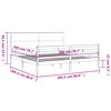 vidaXL Sengeramme med hodegavl 200x200 cm heltre