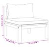 vidaXL Hagesofagruppe med mørkegrå puter 2 deler heltre akasie