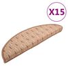 vidaXL Trappetrinnstepper 15 stk brun 65x21x4 cm