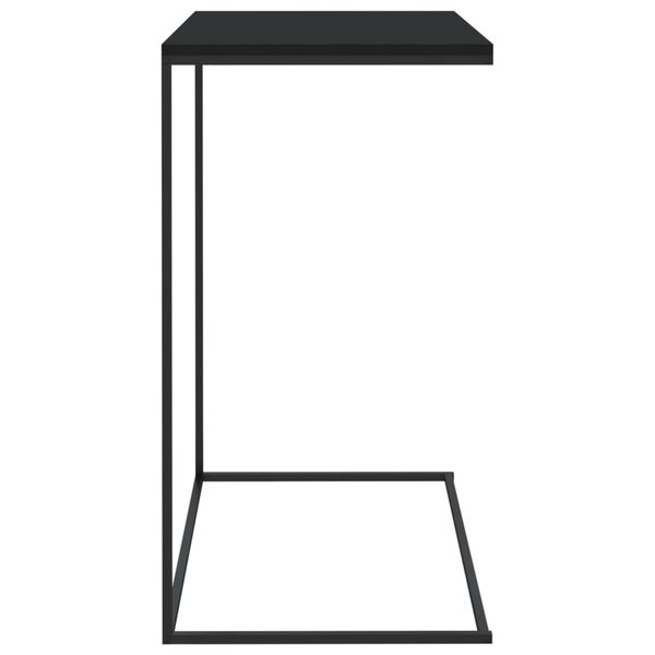 vidaXL Sidebord svart 55x35x66 cm konstruert tre