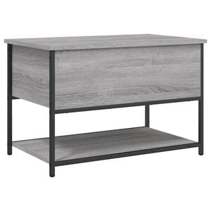 vidaXL Oppbevaringsbenk gr&aring; sonoma 70x42,5x47 cm konstruert tre