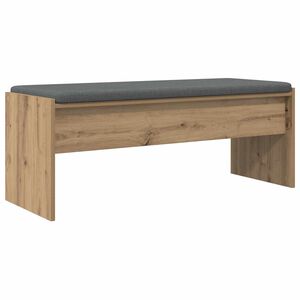 vidaXL Gangbenk med pute Artisan Eik 103 x 38 x 40 cm