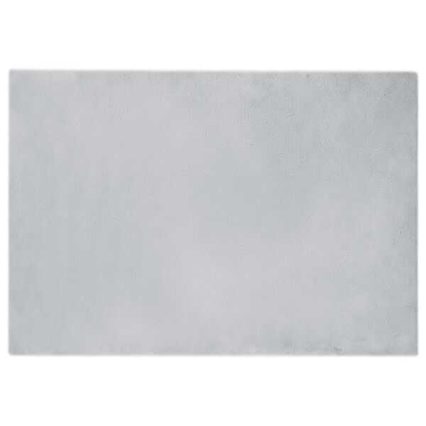 vidaXL Kunstpels Kanin Teppe Olite Gr&aring; 140 x 200 cm Polyester