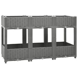 vidaXL H&oslash;ybed 120x40x71 cm polypropylen