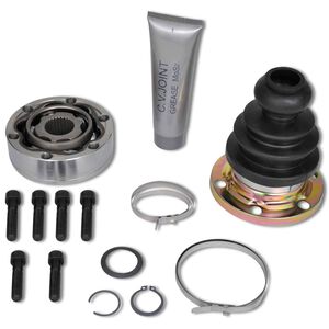 vidaXL Akselssett Svart Metall