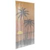 vidaXL Insektd&oslash;r gardin palmetretrykk 100x220 cm bambus