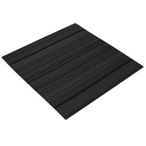 vidaXL Teppeflis Stripet Lysegr&aring; 50 x 50 cm 36 stk. PP og Bitumen