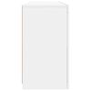 vidaXL Skjenk med LED-lys hvit 142,5x37x67 cm