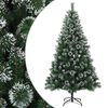 vidaXL Kunstig juletre 120 cm PVC og metall Gr&oslash;nn