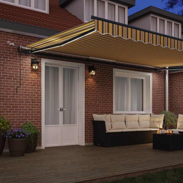 vidaXL Markiseduk med Flerfarget 500 &times; 300 cm Polyester