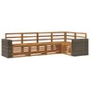 vidaXL Utend&oslash;rs sofa-sett 5 stk. Naturlig Polyester