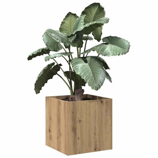 vidaXL Plantekasse artisan eik 40x40x40 cm konstruert tre