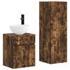 vidaXL Baderomsinnredningssett 2 stk. R&oslash;kt Eik 33 x 34,5 x 100 cm