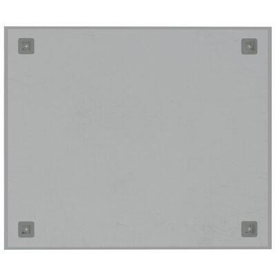 vidaXL Veggmontert magnettavle hvit 60x50 cm herdet glass
