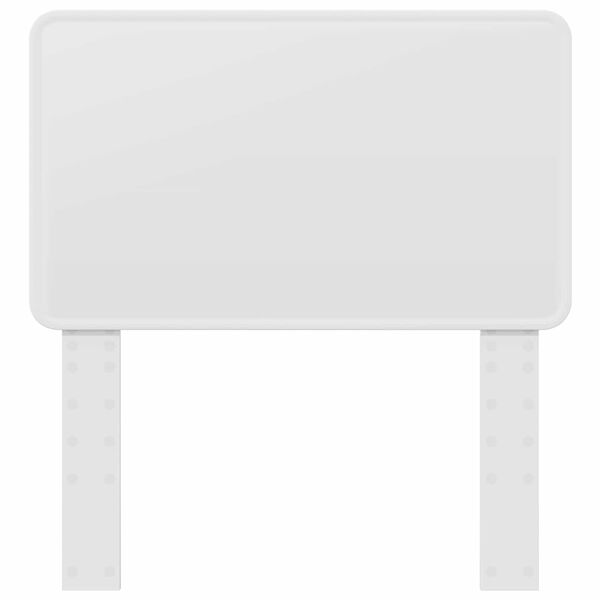 vidaXL Hodegavl med hodegjerde Hvit 75 cm Konstruert tre