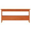 vidaXL Gangbenk voksbrun 100x28x45 cm heltre furu