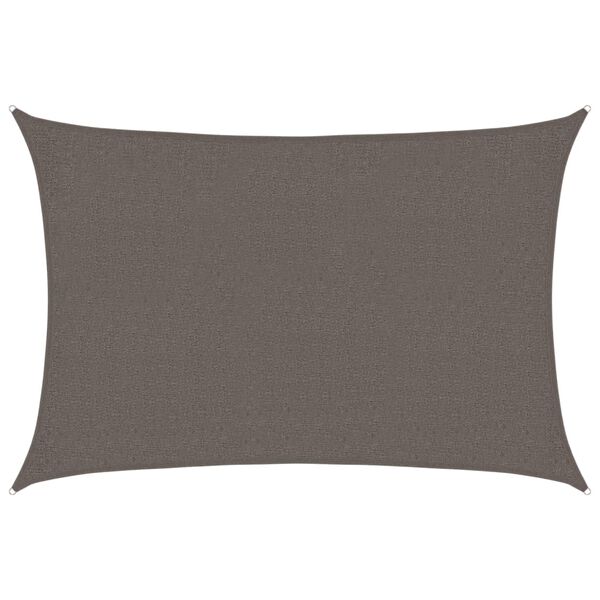 vidaXL Solseil 160 g/m&sup2; antrasitt 2x2,5 m HDPE