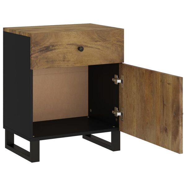 vidaXL Nattbord 50x33x60 cm heltre mango og konstruert tre