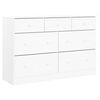vidaXL Kommode ALTA hvit 112x35x73 cm heltre furu