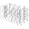 vidaXL Gabion h&oslash;ybed galvanisert st&aring;l 90x50x50 cm