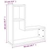 vidaXL Vegghyller 2 stk brun eik 50x15x50 cm konstruert tre