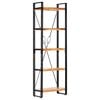 vidaXL Bokhylle 5 etasjer 60x30x180 cm heltre akasie