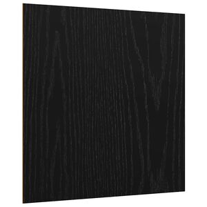 vidaXL Dekorpaneler 12 stk. Svart Eik 30 x 30 x 0,27 cm Konstruert tre