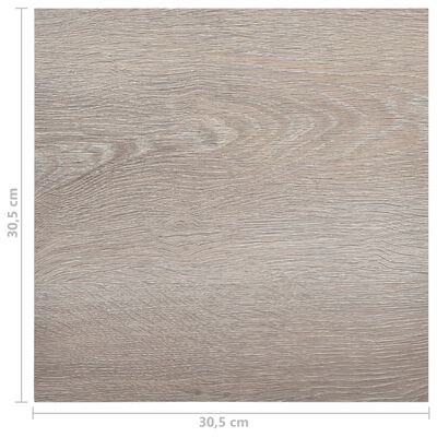 vidaXL Selvklebende gulvplanker 20 stk PVC 1,86 m² gråbrun