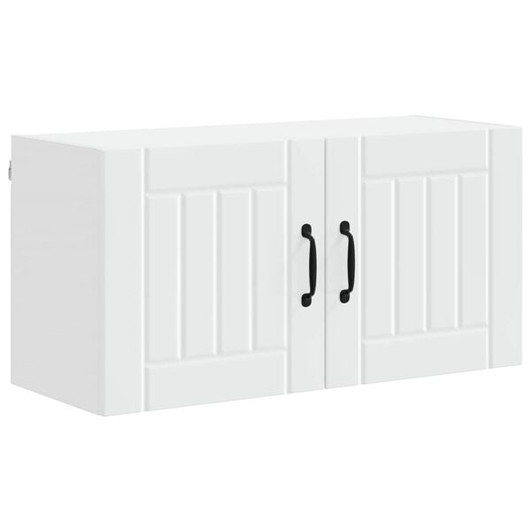 vidaXL Kj&oslash;kkenskap Lucca Hvit 80 x 31 x 40 cm Konstruert tre