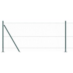 vidaXL Sekskantet gjerde med betongbase 100 x 1 m PVC-belagt st&aring;l Mesh