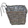 vidaXL Hengende Plantekurv 2 pcs Gr&aring; 48 x 22 x 15 cm Lacak Rattan