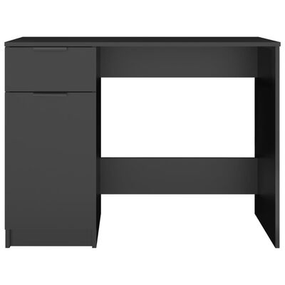 vidaXL Skrivebord svart 100x50x75 cm konstruert tre