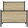 vidaXL Sengeramme i metall uten madrass sonoma eik 90x200 cm