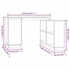 vidaXL Skrivebord 110x50x75 cm heltre furu