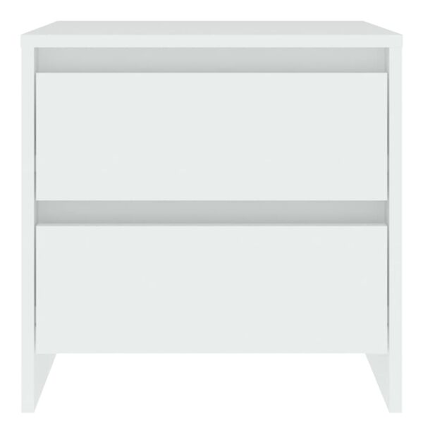 vidaXL Nattbord hvit 45x34,5x44,5 cm konstruert tre