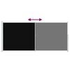 vidaXL Uttrekkbar sidemarkise 220x500 cm svart