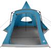 vidaXL Teepee Telt Blå 545 x 450 x 295 cm 185T polyester med PU-belegg