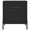 vidaXL Nattbord 2 stk svart 40x35x47,5 cm konstruert tre