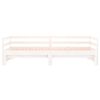 vidaXL Uttrekkbar dagseng uten madrass hvit 80x200 cm