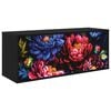 vidaXL Vegghengt TV-skap KIEL 102 x 33 x 40 cm Svart eik