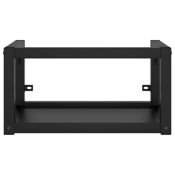vidaXL Servantramme med innebygd servant svart jern
