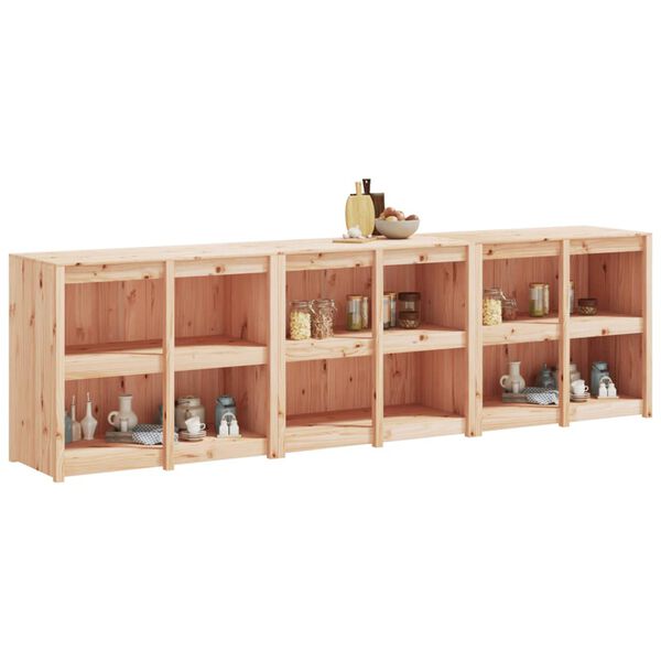 vidaXL Utekj&oslash;kkenskap MEPPEL 3 stk heltre furu