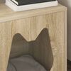 vidaXL Katt Hus Sonoma 42,5 x 40 x 53,5 cm Konstruert tre