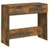 vidaXL Konsollbord r&oslash;kt eik 90x36x75 cm konstruert tre