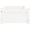 vidaXL Hundeseng hvit 65,5x50,5x28 cm heltre furu