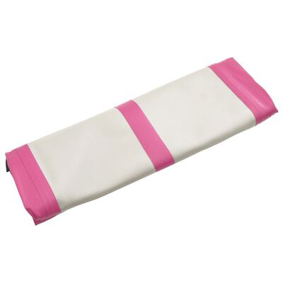 vidaXL Oppblåsbar gymnastikkmatte med pumpe 60x100x15 cm PVC rosa