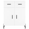 vidaXL Highboard hvit 69,5x34x180 cm konstruert tre