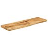 vidaXL Bordplate 110x20x3,8 cm naturlig kant grovt heltre mangotre