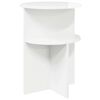 vidaXL Sidetabell H&oslash;gglans hvit &Oslash; 39,5 x 55 cm Konstruert tre