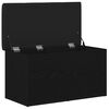 vidaXL Oppbevaringsbenk Svart Eik 82 x 42 x 45 cm Konstruert tre